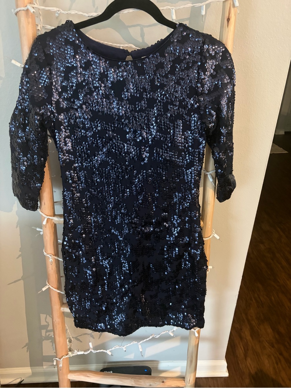 Ardene Navy Blue Sequin Party Dress